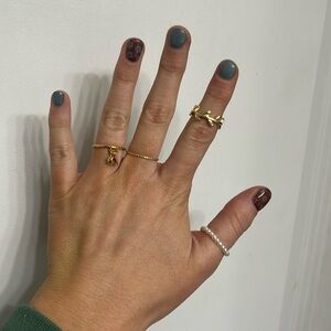 Bohemian Gold Ring Set 💛 Lot 7